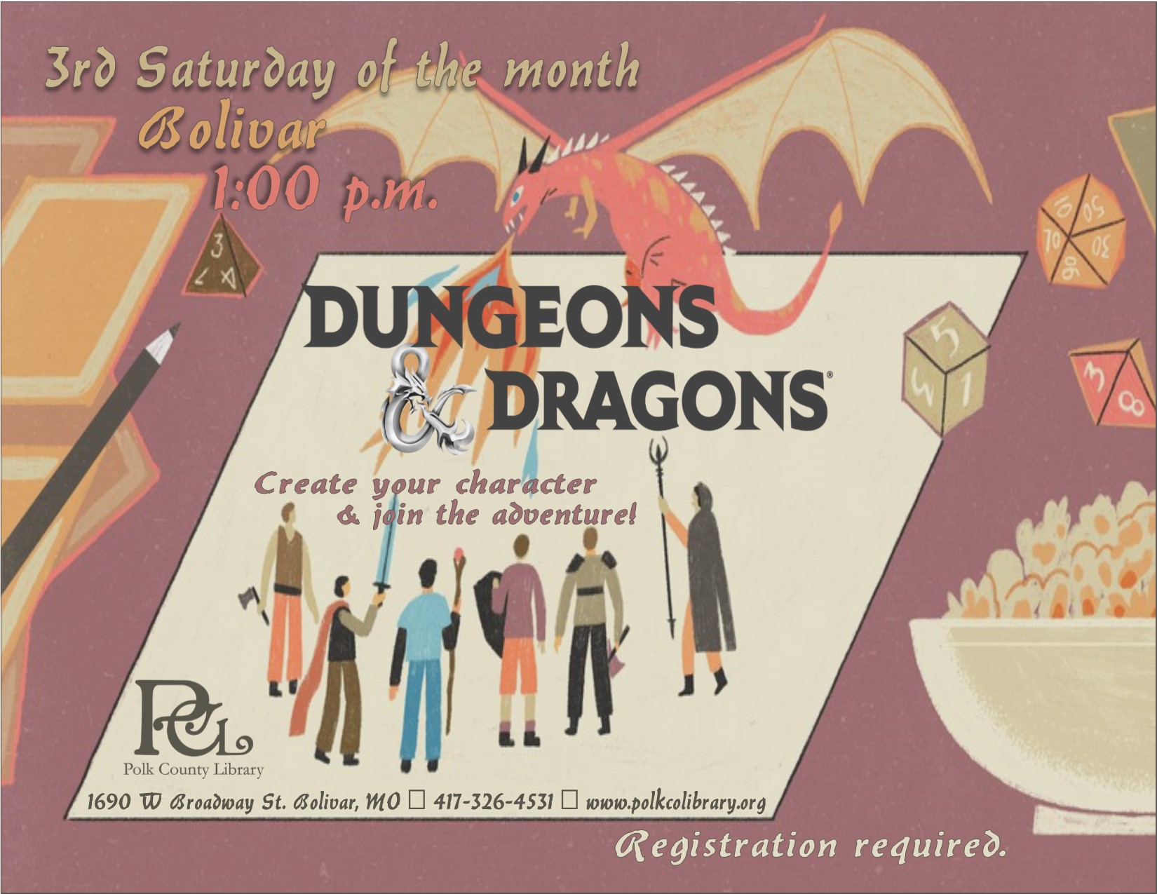 Dungeons & Dragons Bolivar Polk County Library