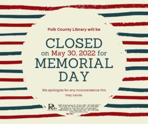 CLOSED - Memorial Day @ Bolivar, Humansville, Fair Play, and Morrisville
