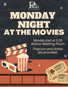 Monday Night at the Movies @ Bolivar Library