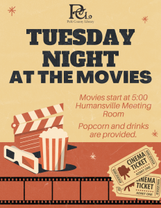 Tuesday Night at the Movies @ Humansville Library