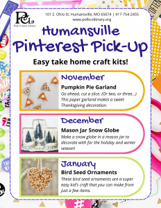 Pinterest Pick Up @ Humansville Library