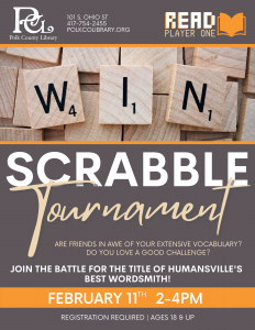 Scrabble Tournament @ Humansville Library