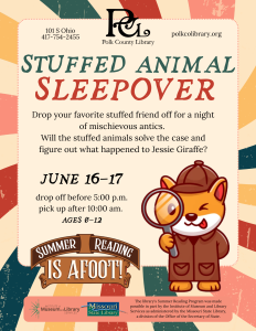 Stuffed Animal Sleepover @ Humansville Library